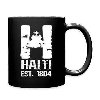 Haiti Haitian pride national flag 1804 I gift - Full Colour Mug - black - Right