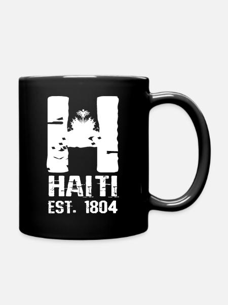 Haïti drapeau national fierté haïtienne 1804 I cadeau - Mug uni - noir