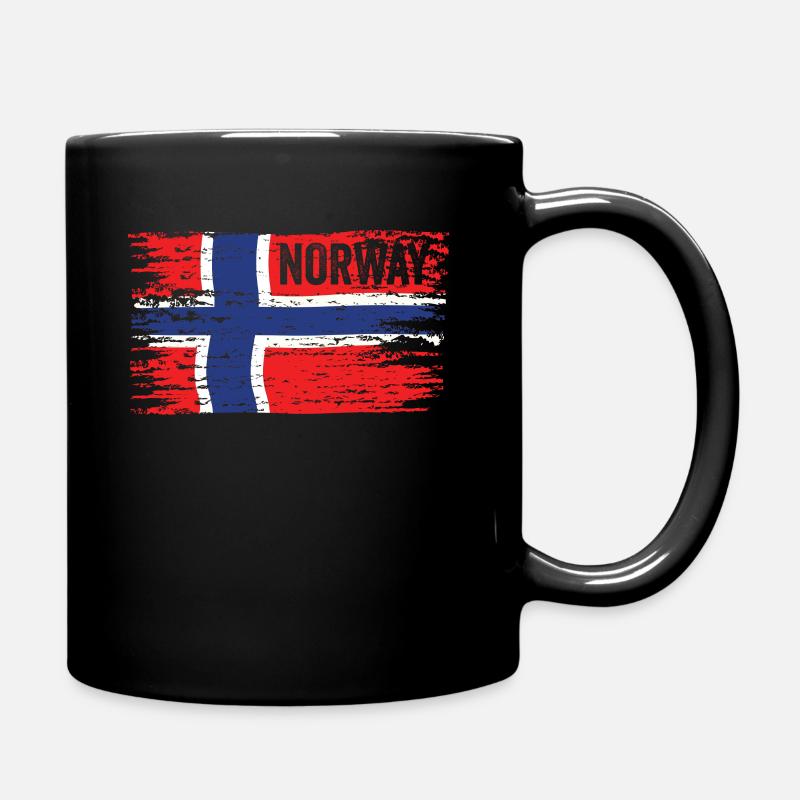Drapeau norvégien - Mug uni - noir