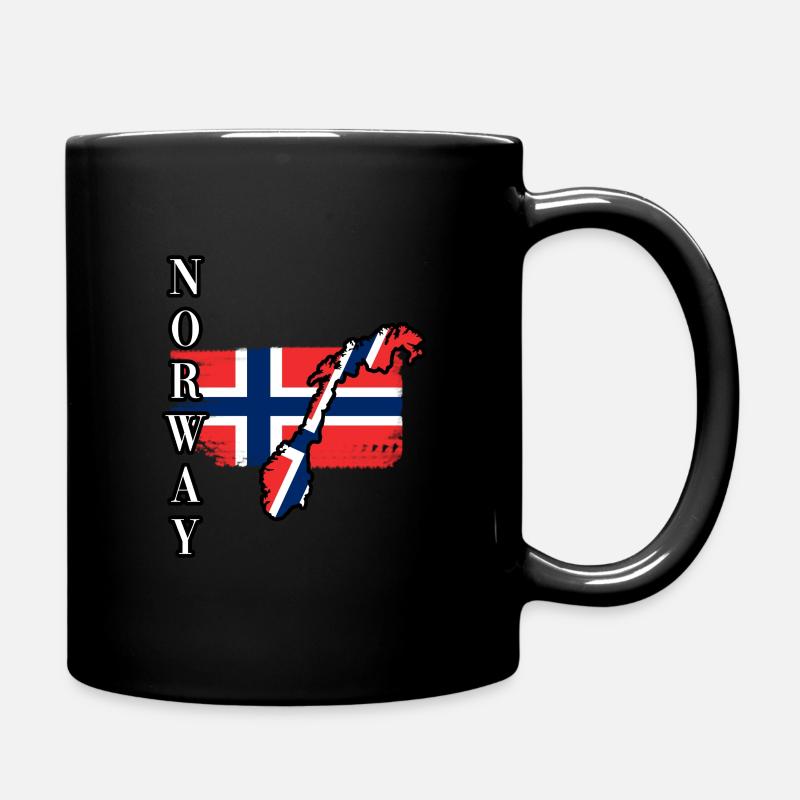 Norwegen Europa - Tasse einfarbig - Schwarz