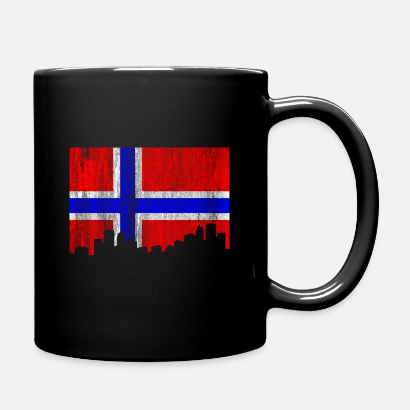 Norwegen - Tasse einfarbig - Schwarz