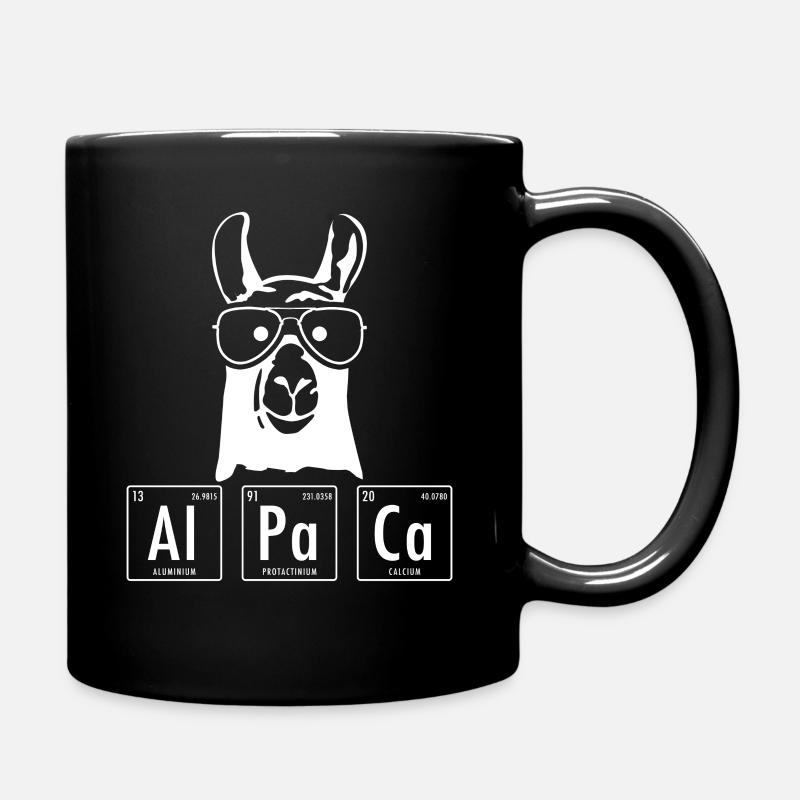 Alpaka - Tasse einfarbig - Schwarz