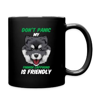 Finnish Lapphund - Full Colour Mug - black - Right