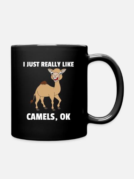 Camel camels love animals lover gift - Full Colour Mug - black