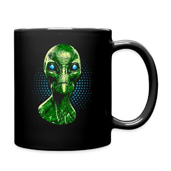 Alien - Tasse einfarbig - Schwarz - Rechts