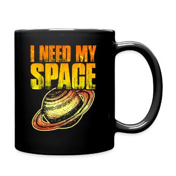 Design cool saturn - Mug uni - noir - Droite