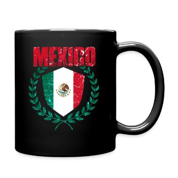 Mexiko - Tasse einfarbig - Schwarz - Rechts