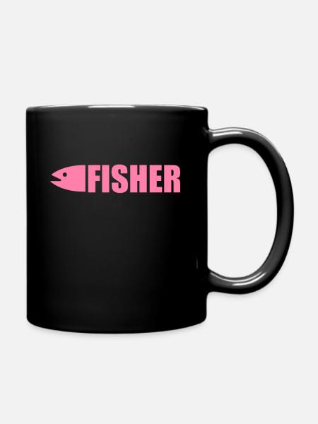 Fishing Fishing Fishing Fishing - Full Colour Mug - black