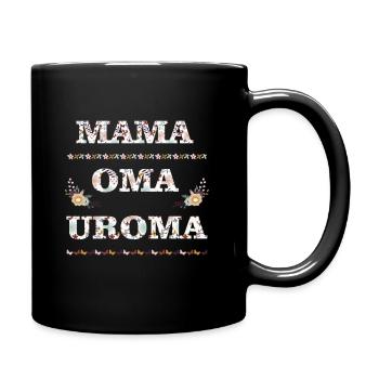 Mama Oma Uroma Jackpot - Tasse einfarbig - Schwarz - Rechts