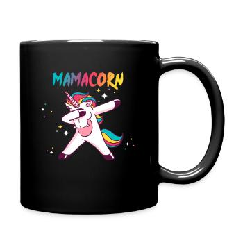 Mamacorn Mama Fête des Mères Maman Licorne Licorne - Mug uni - noir - Droite