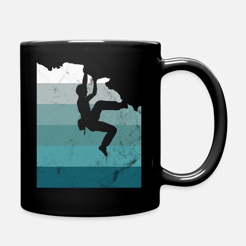 Kletterer Klettern Bouldern Free Speed Geschenk - Tasse einfarbig - Schwarz