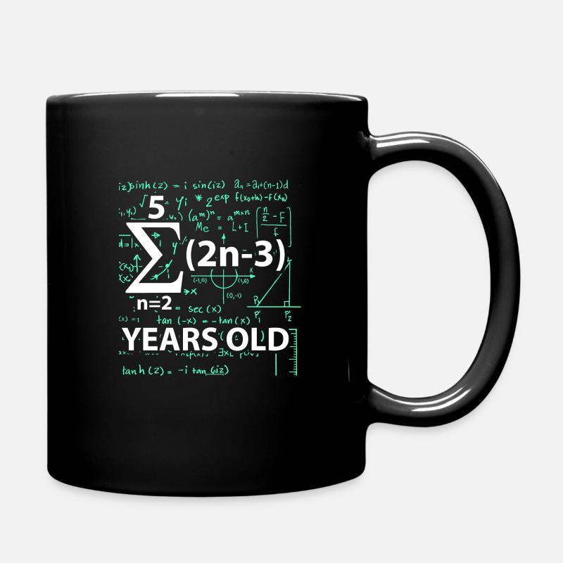 16. Geburtstag 16 Jahre 2003 Mathe Party Geschenk - Tasse einfarbig - Schwarz