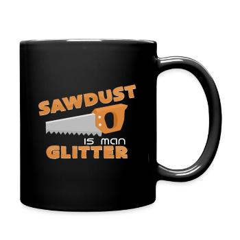 Säge - Tasse einfarbig - Schwarz - Rechts