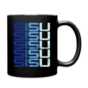 Sisu Finland Finnish Finnish Suomi - Full Colour Mug - black - Right