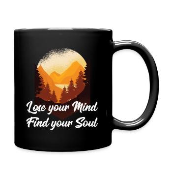 lose mind find soul cadeau t - shirt - Mug uni - noir - Droite