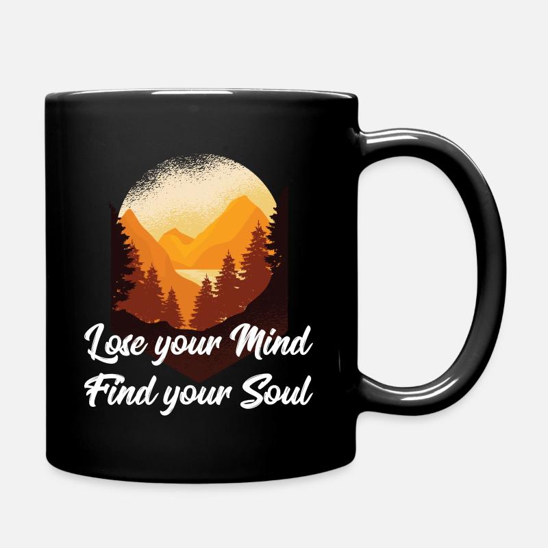 lose mind find soul geschenk t - shirt - Tasse einfarbig - Schwarz