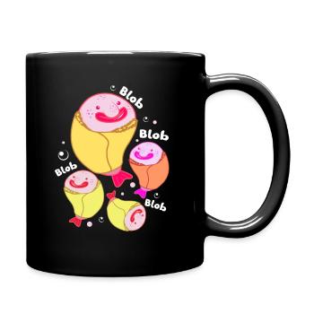Blobfisch Tiefsee Grumpy Introvertiert Geschenk - Tasse einfarbig - Schwarz - Rechts