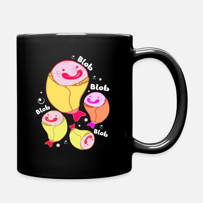 Blobfisch Tiefsee Grumpy Introvertiert Geschenk - Tasse einfarbig - Schwarz