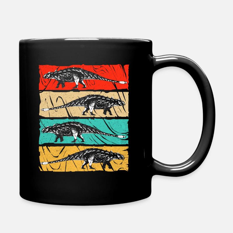 Ankylosaurus - Tasse einfarbig - Schwarz