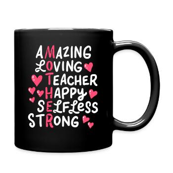 Lehrer - Tasse einfarbig - Schwarz - Rechts