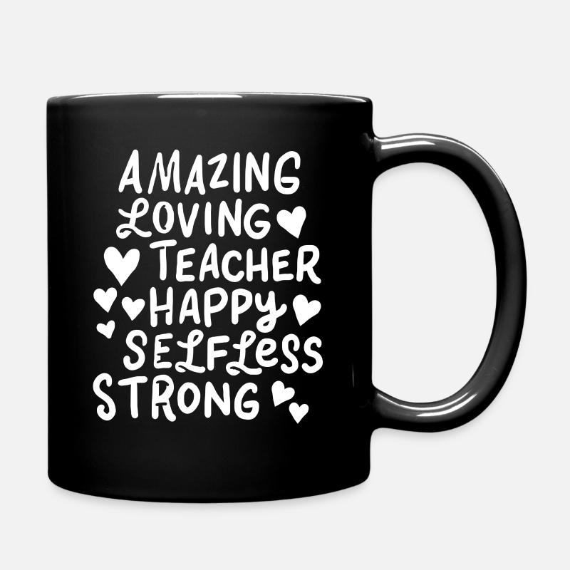 Teacher Teacher Teacher - Full Colour Mug - black