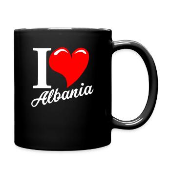 Albanien - Tasse einfarbig - Schwarz - Rechts