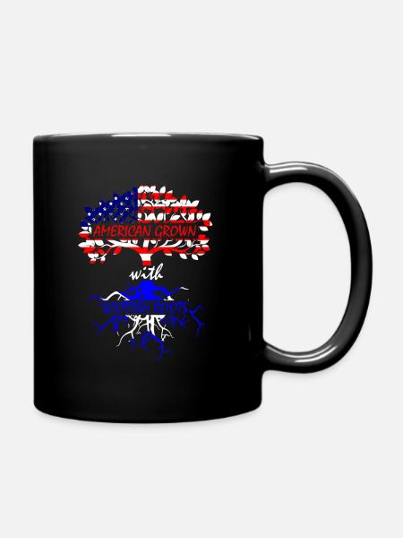 Scotland USA - Full Colour Mug - black