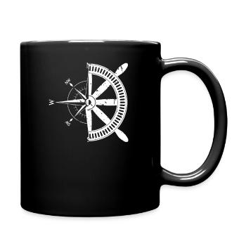 Boussole marin marin idée cadeau de marin - Mug uni - noir - Droite