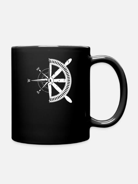 Boussole marin marin idée cadeau de marin - Mug uni - noir