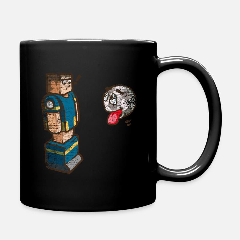 Tischfußball Geschenk - Tasse einfarbig - Schwarz