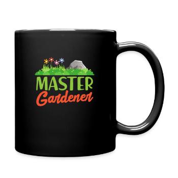 Gärtner Gärtnermeister Garten Gartenbau Geschenk - Tasse einfarbig - Schwarz - Rechts