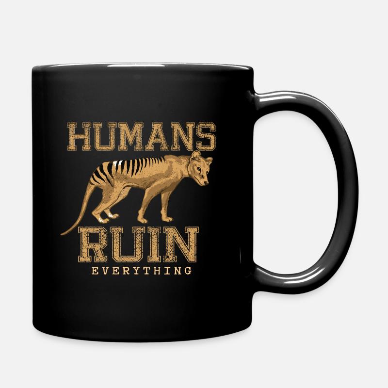 Tasmanischer Tiger Geschenk - Tasse einfarbig - Schwarz