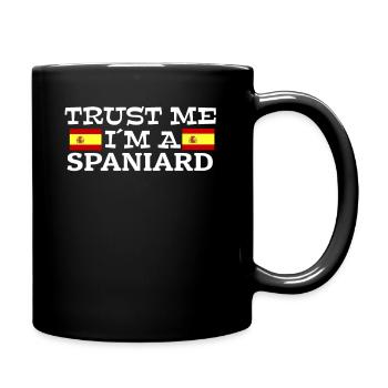 Spanien - Tasse einfarbig - Schwarz - Rechts