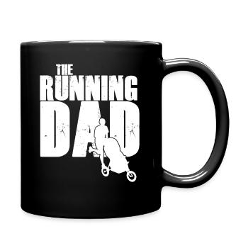 Jog race running race marathon dad dad gift - Full Colour Mug - black - Right