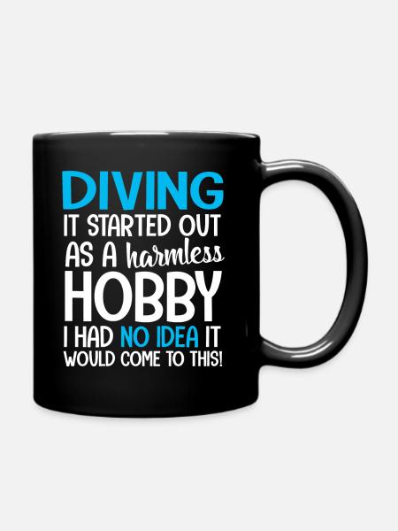 diving - Full Colour Mug - black