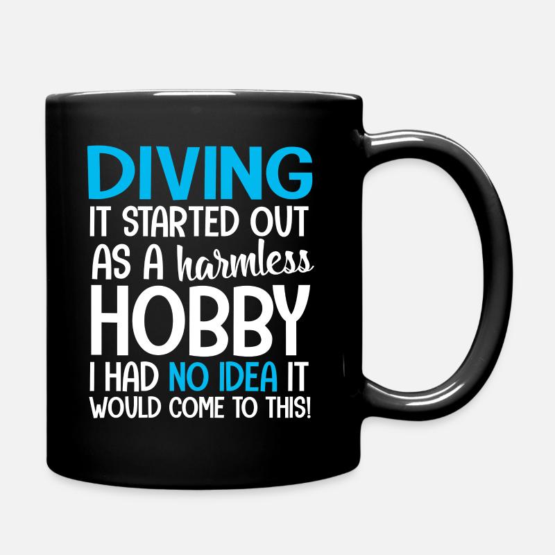 diving - Full Colour Mug - black