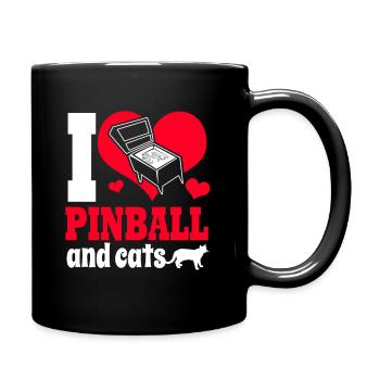 Pinball Pinball Pinball Machine Pinball Lever Game - Full Colour Mug - black - Right
