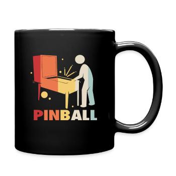 Flipper Pinball Flipperautomat Flipperhebel Game - Tasse einfarbig - Schwarz - Rechts