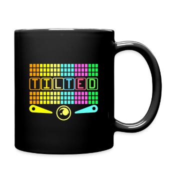 Pinball Pinball Pinball Machine Pinball Lever Game - Full Colour Mug - black - Right