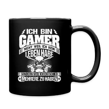 Gaming Gaming Gaming Gaming Gaming - Tasse einfarbig - Schwarz - Rechts