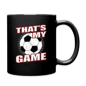 Football Soccer Sports Game - Full Colour Mug - black - Right
