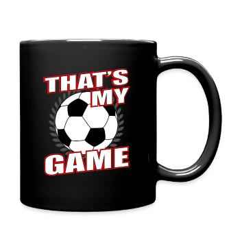 Football Soccer Sports Game - Full Colour Mug - black - Right
