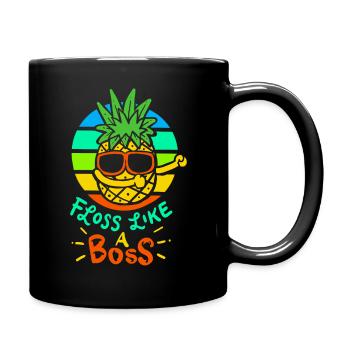 ananas - Mug uni - noir - Droite