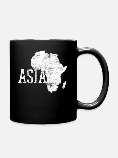 Asien - Tasse einfarbig - Schwarz