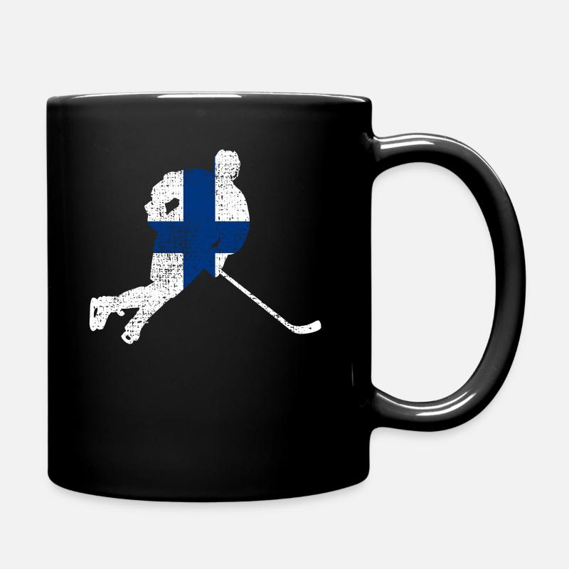 Eishockey Finnland - Tasse einfarbig - Schwarz
