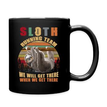 Sloth Running Team Nous y arriverons Funny Sloth - Mug uni - noir - Droite