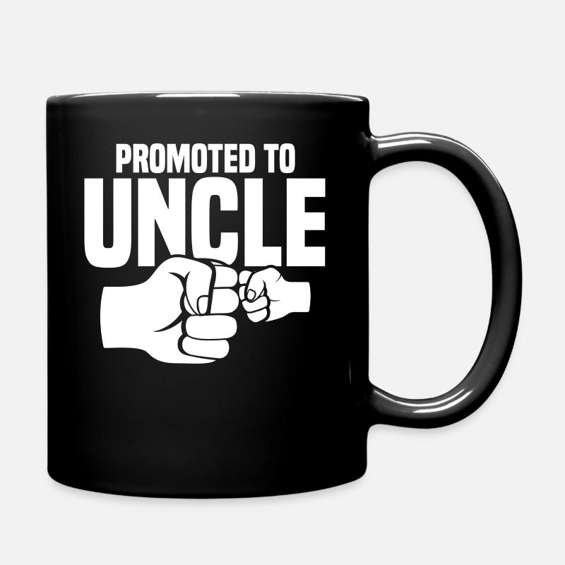 Promoted To Uncle Werdender Onkel Geschenk - Tasse einfarbig - Schwarz