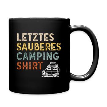 Dernière chemise de camping propre pour les campeurs - Mug uni - noir - Droite