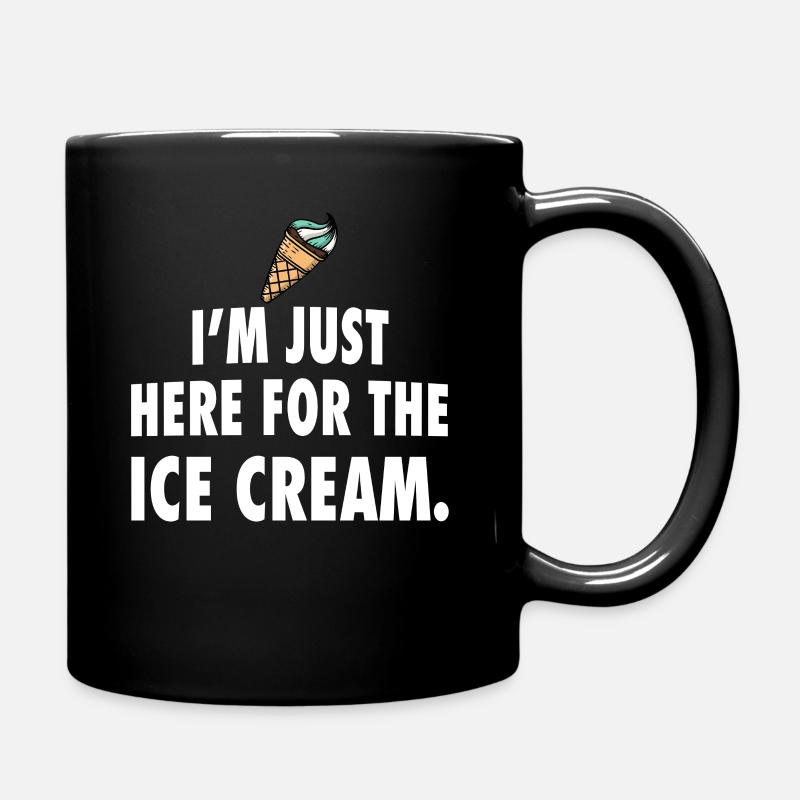 Eiscreme Eis - Tasse einfarbig - Schwarz