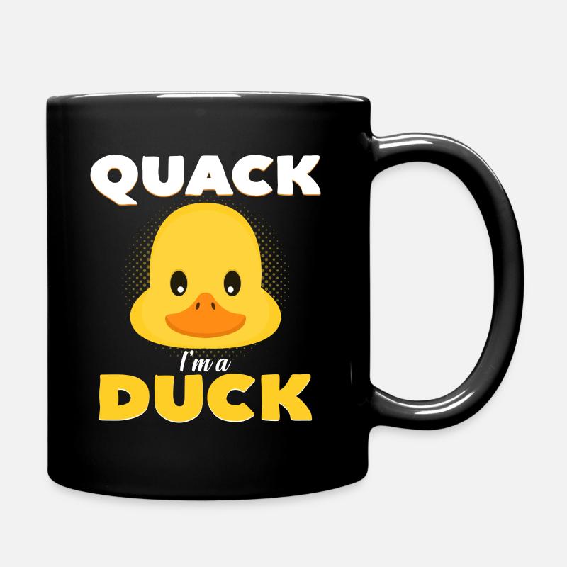 Ich bin eine Ente - Tasse einfarbig - Schwarz